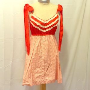 Judith March Red Bow & Polka Dot Dress
